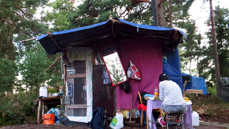 La police n’est pas parvenue à faire évacuer un camp de roumains à Malmö