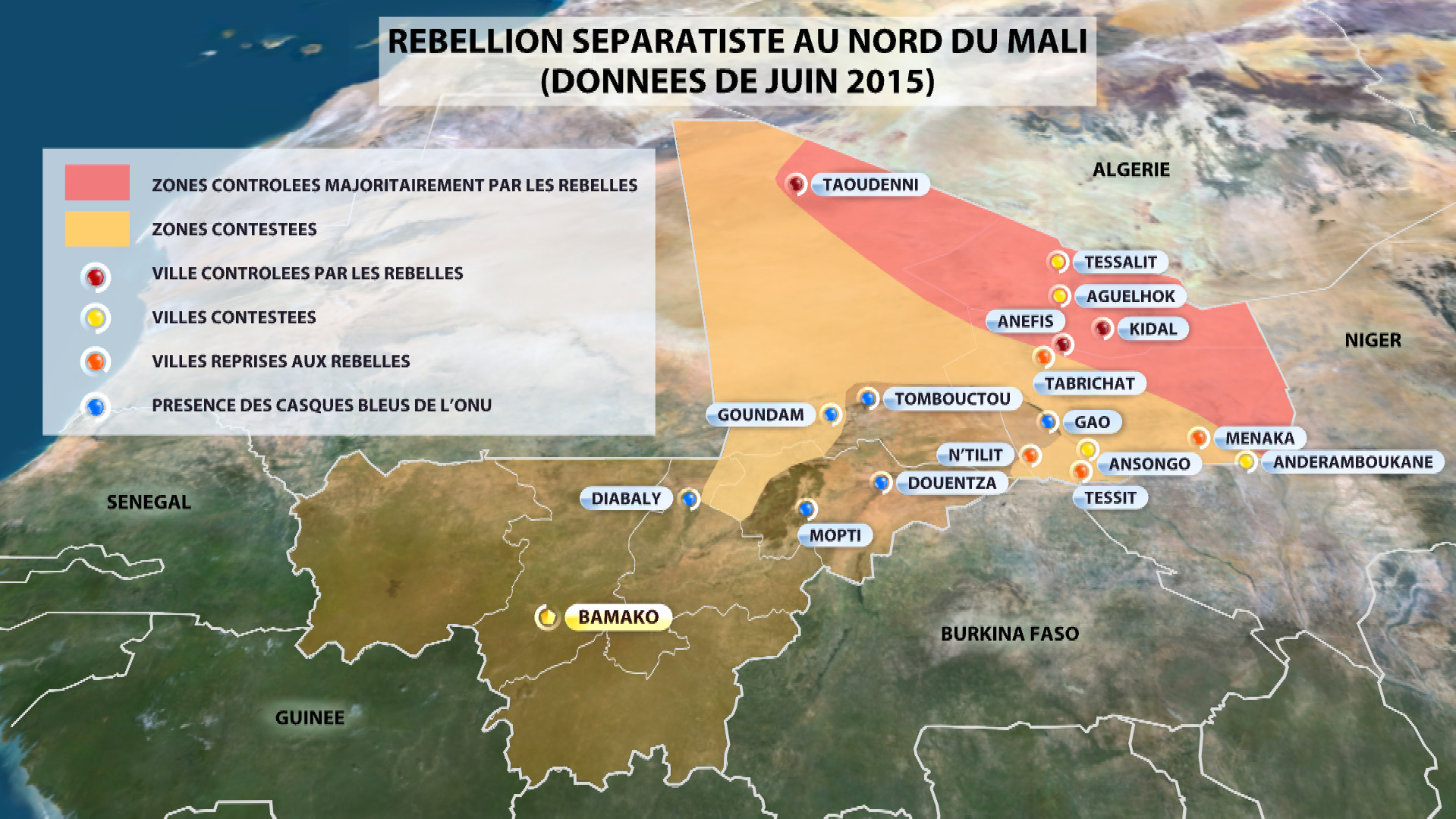 Tensions au Mali : chronique de guerre en images