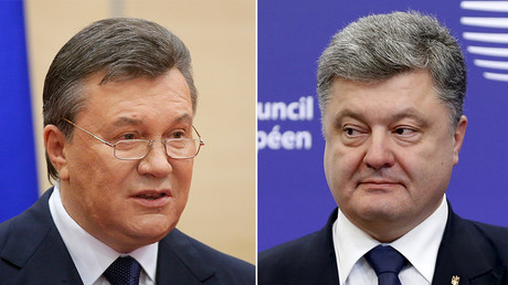 Viktor Ianoukovytch et Petro Porochenko