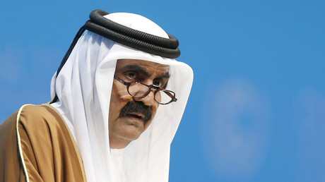 L'ancien émir du Qatar, cheikh Hamad ben Khalifa Al-Thani 