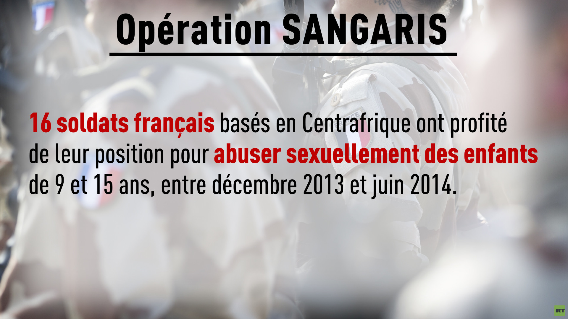 Centrafrique : la France veut mettre fin à son opération Sangaris en 2016