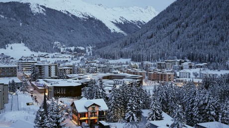 Une vue générale de Davos