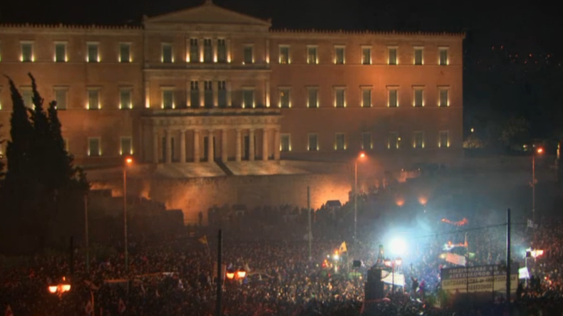 Les agriculteurs grecs manifestent sur la place Syntagma
