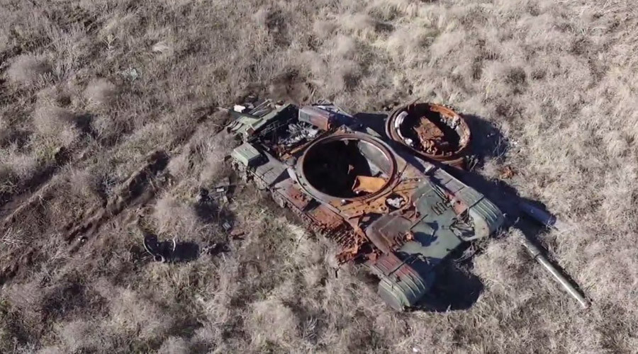 Un drone permet de visualiser l’ampleur des combats qui ont ensanglanté Debaltsevo dans le Donbass