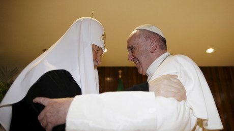 Le patriarche Cyrille et le pape François 