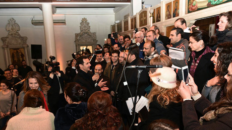 A Damas, malgré la guerre, on continue à construire des églises 