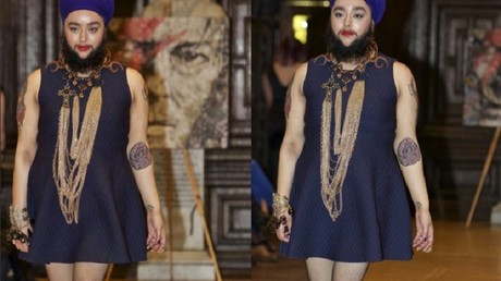 La première femme à barbe défile sur un podium de la Fashion Week (PHOTOS)