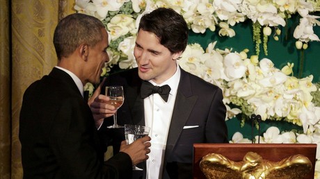 Le Premier ministre canadien Justin Trudeau et le président des Etats-Unis Barack Obama 