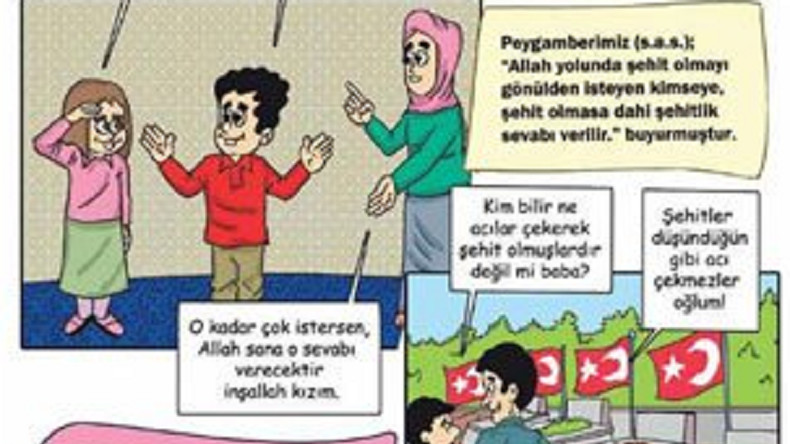 Turquie : une bande dessinée glorifie la mort en martyr auprès des enfants