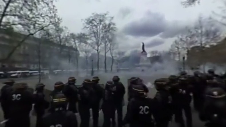 Manifestation contre la Loi Travail : une vidéo à 360 degrés rend compte du fouillis des événements