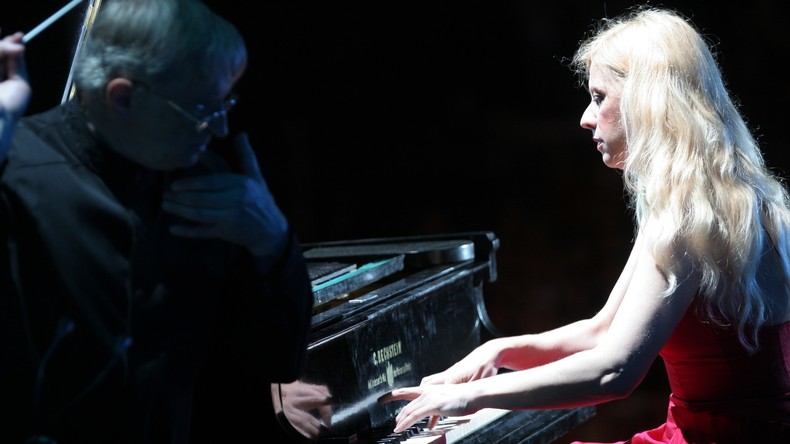 Valentina Lisitsa, pianiste ukrainienne engagée, a donné un concert dans le Sud-Est rebel ukrainien