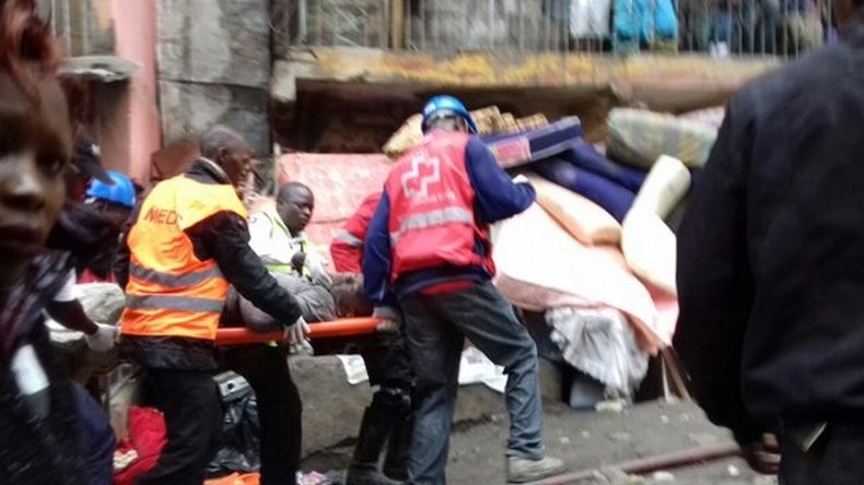 Kenya : un immeuble de six étages s'effondre à Nairobi, au moins trois morts et plus de 15 blessés