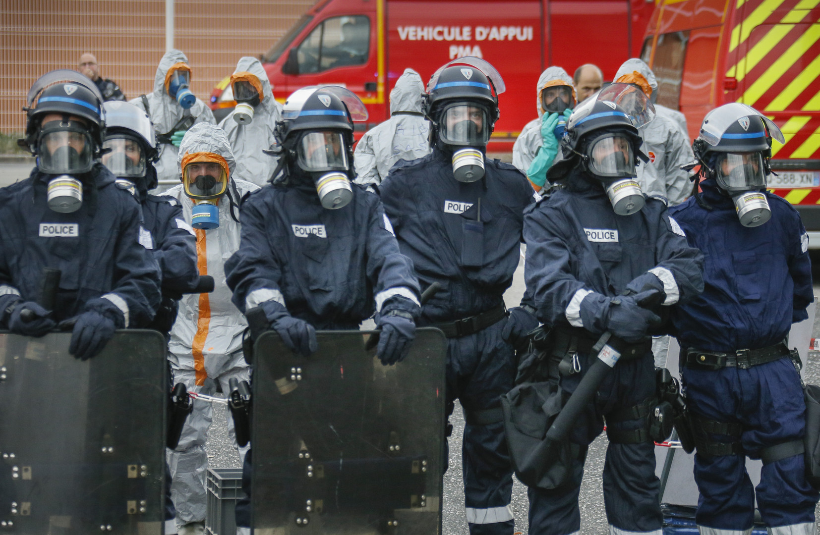 Euro-2016 : simulation d'une attaque chimique au stade de Saint-Etienne (PHOTOS)