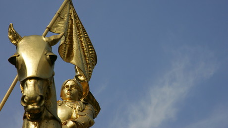 La statue de Jeanne d'Arc à Paris, où pied de laquelle se sont déroulées les célébrations du Front National tous les 1er mai