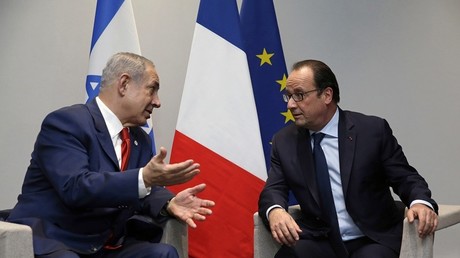 Benjamin Netanyahou et François Hollande au sommet de la COP21