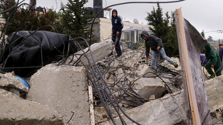 Une maison détruite par l'armée israélienne en Cisjordanie 