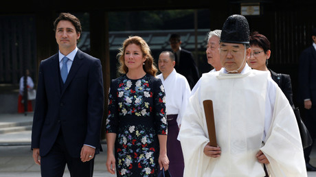 L'épouse du premier ministre canadien souhaite une bonne «courge» aux Japonais