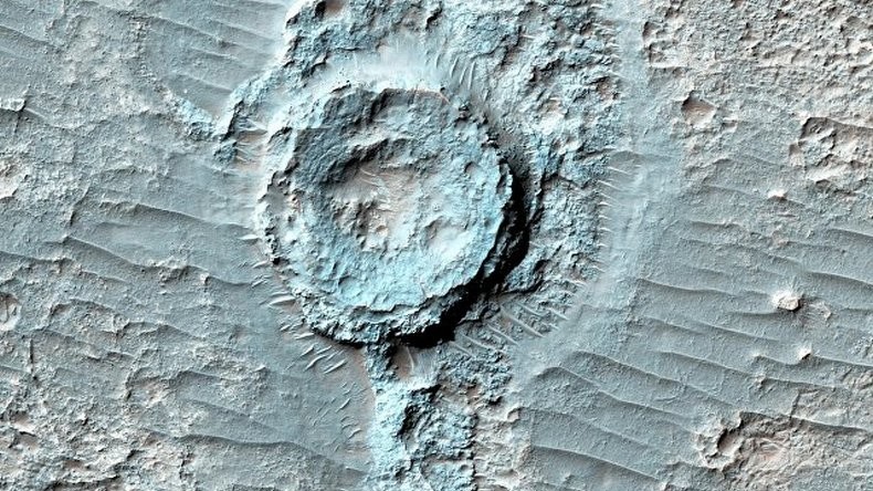 Sur Mars, on trouve des cratères… inversés ! (PHOTOS)