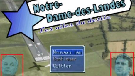 Manuel Valls dans un jeu vidéo parodique de Notre-Dame-des-Landes