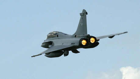 Un avion de chasse «rafale» français.