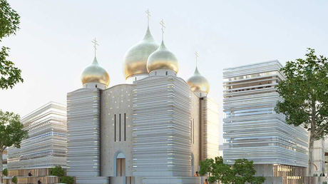 L'Eglise orthodoxe de Paris est désormais ornée de ses cinq bulbes ! (IMAGES)