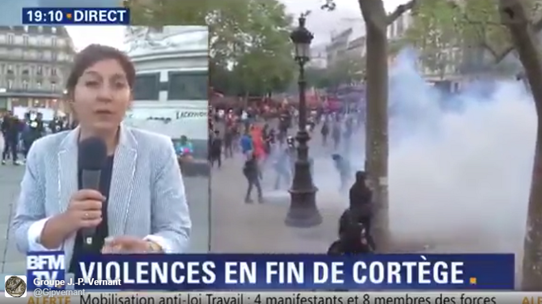 «Les CRS tirent à la kalachnikov sur les manifestants» : l'énorme bourde d'une journaliste de BFM