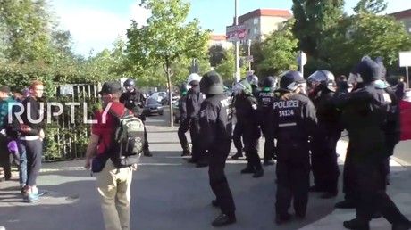 Le groupe anticapitaliste Blockupy manifeste dans les rues de Berlin