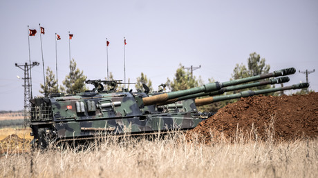 Des tanks turcs près de la frontière turco-syrienne, le 3 septembre 2016.
