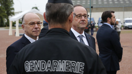 François Hollande lors de sa visite à Calais 