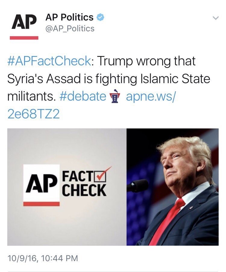 Pour Associated Press, Bachar el-Assad ne combat pas Daesh, ou bien juste «partiellement»