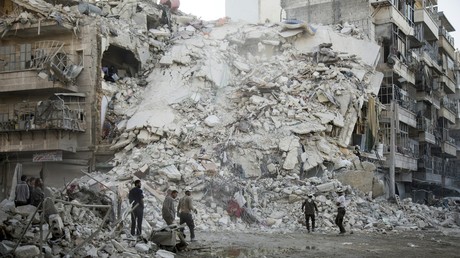 Un quartier de la ville d'Alep, le 17 octobre.