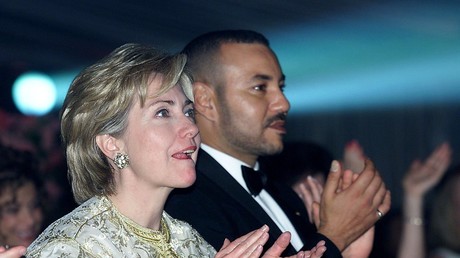 Hillary Clinton aux côtés du roi Mohammed VI