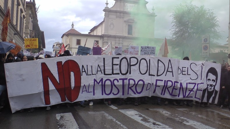 Italie : heurts violents à Florence entre la police et des manifestants antigouvernementaux