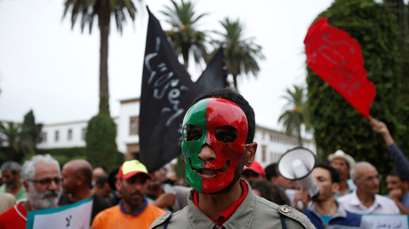 Une protestation au Maroc 