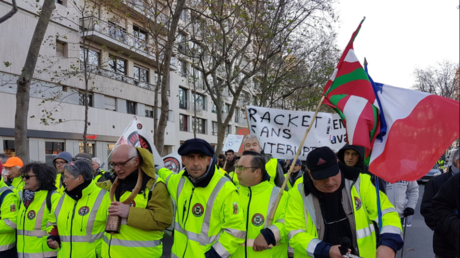 Manifestation des travailleurs indépendants à Paris contre le RSI