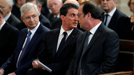Claude Bartolone, Manuel Valls et François Hollande 
