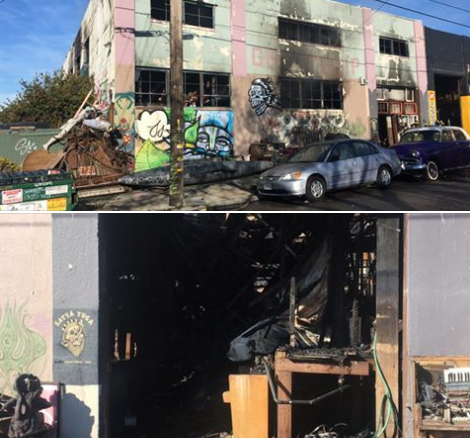 San Francisco : 30 à 40 morts dans l'incendie qui a terni la fête d'un collectif d'artistes (IMAGES)