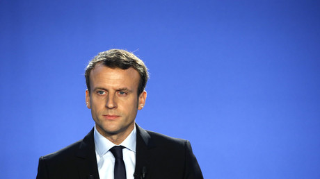 Le candidat de En marche! à la présidentielle, Emmanuel Macron
