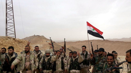 Les forces loyales au président syrien Bachar el-Assad, Palmyre.