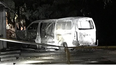 Le van a foncé dans la façade d'une association chrétienne australienne, sans faire de victimes