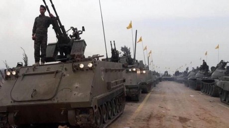 Parade militaire du Hezbollah en Syrie avec des M113 
