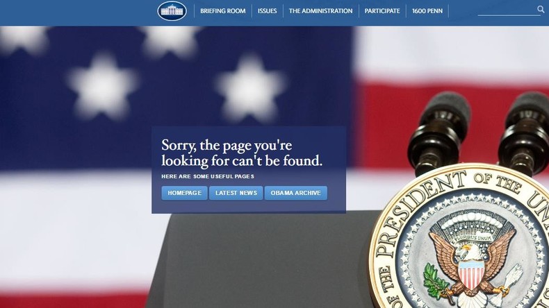 «No se puede» : quand la version en espagnol du site de la Maison Blanche n'est plus accessible