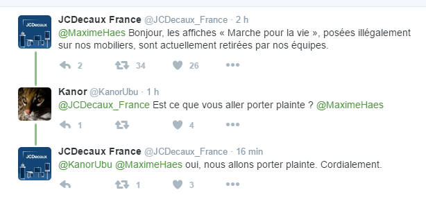 Paris : une campagne d'affichage sauvage anti-avortement pirate JC Decaux et enflamme Twitter