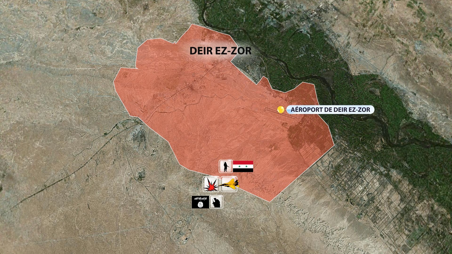 Syrie : Daesh isole la base aérienne de Deir ez-Zor et menace 120 000 civils