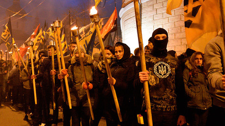 Des activistes ukraniens célèbrent le Jour de l’Armée insurrectionnelle ukrainienne