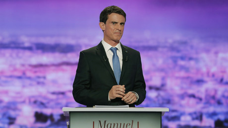 Manuel Valls lors du premier débat de la primaire de la Belle Alliance.