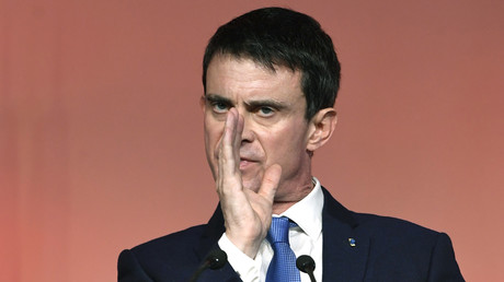 Manuel Valls en meeting.