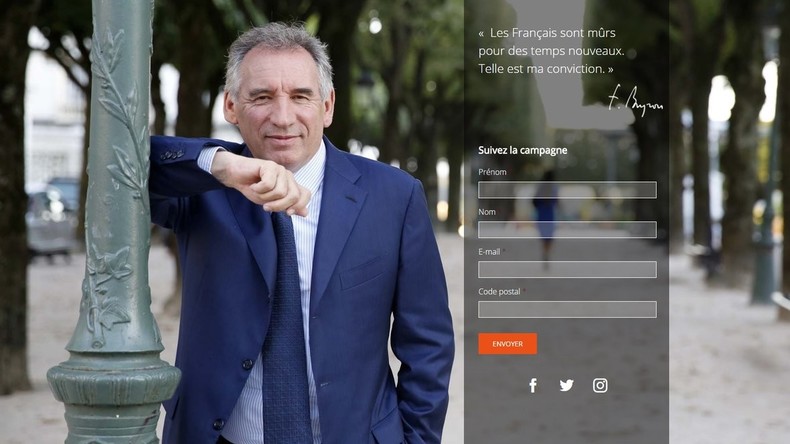 Comment le site internet Bayrou.fr a jeté le trouble sur les intentions réelles du chef du MoDem