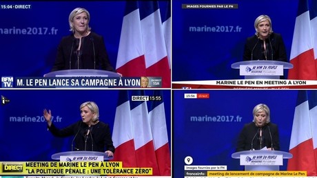 Malgré son hologramme, Mélenchon se fait interrompre par Le Pen sur les chaînes d'info