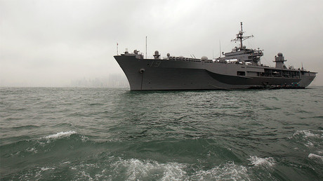 L’USS Blue Ridgey, vaisseau amiral de la septième flotte de la Marine américaine